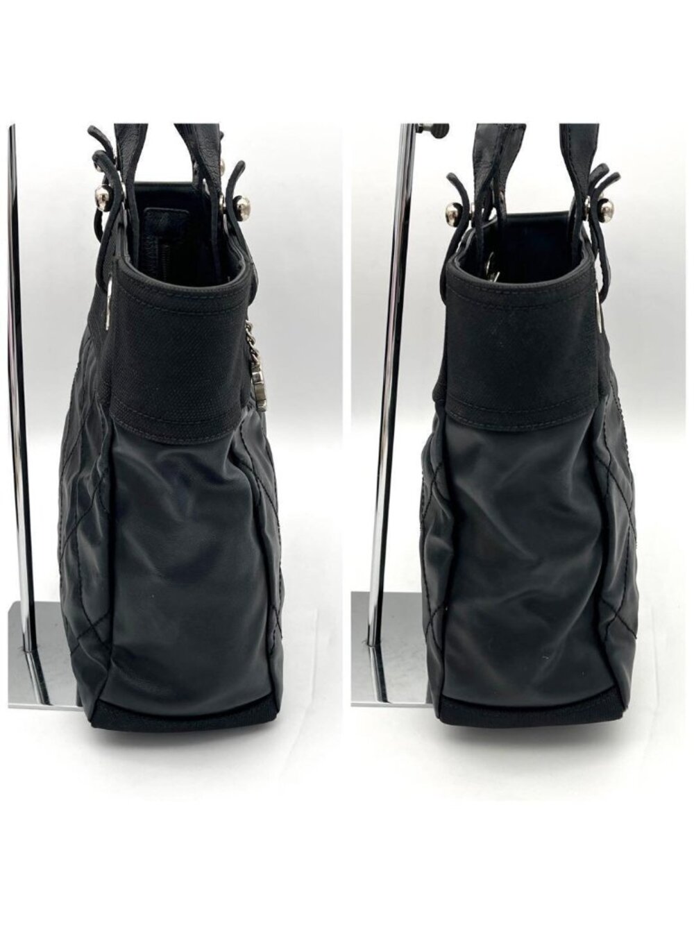 ★SOLD★ Chanel Paris Biarritz PM Tote Black - Picture 6 of 10